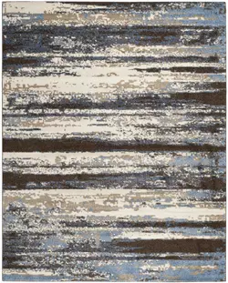 3 Safavieh Retro Collection RET21381165 Moderner Abstrakter Teppich In Creme Und Blau